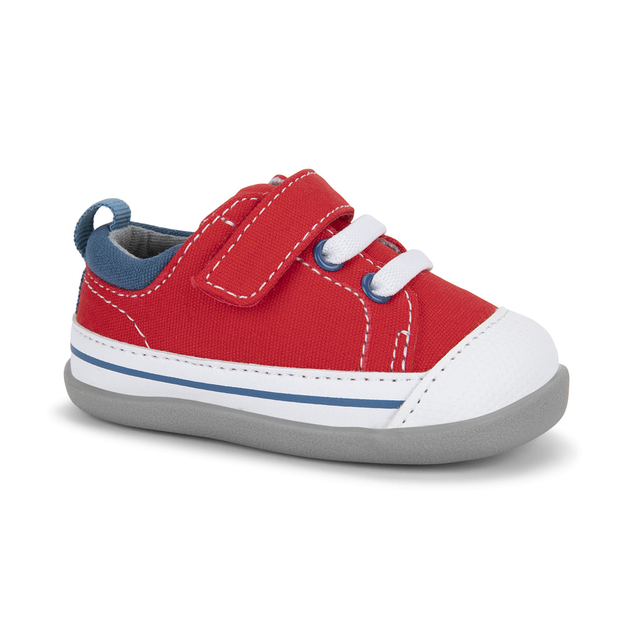 See Kai Run Stevie II First Walkers, Red/Blue |Mockingbird Baby & Kids