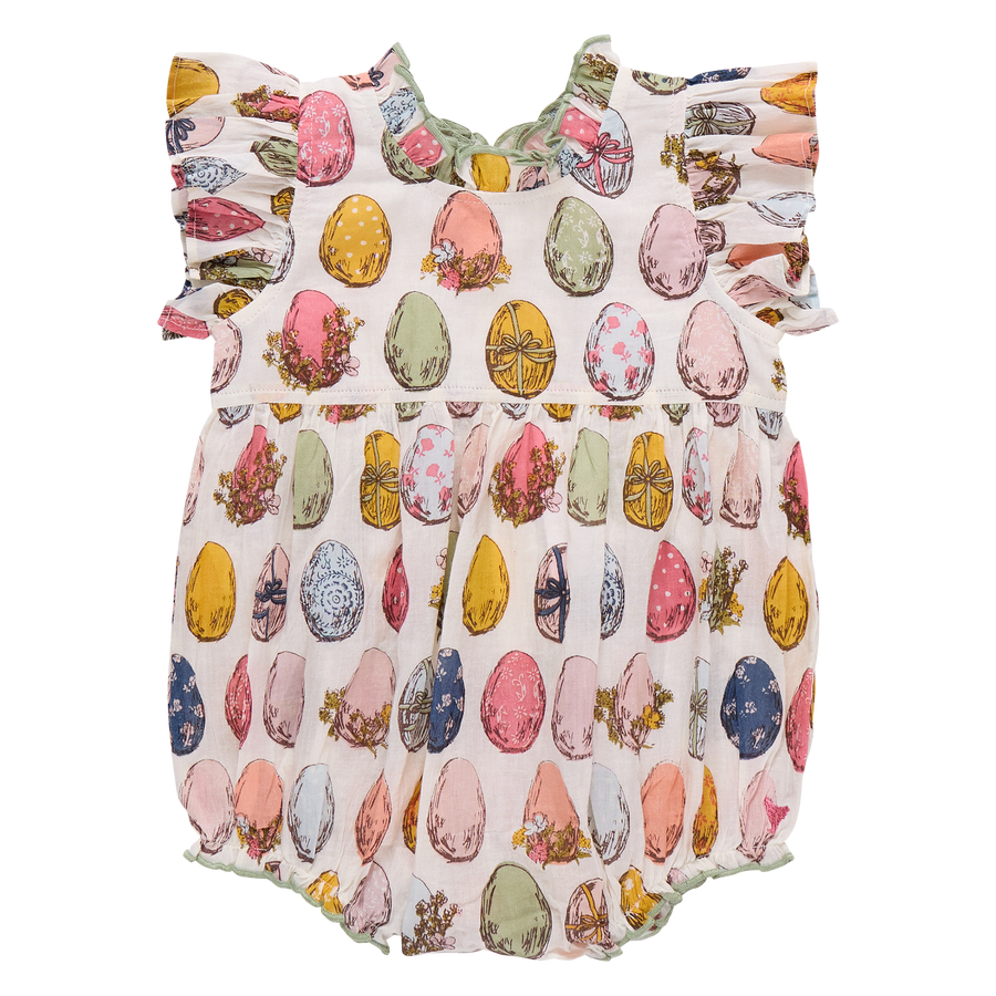 Pink Chicken Baby Girls Jennifer Bubble in Multi Eggs