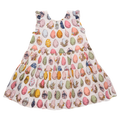Pink Chicken Girls Eloise Ruffle Dress in Multi Eggs