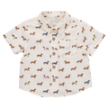 Pink Chicken Boys Jack Shirt in Dachshunds