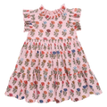 Pink Chicken Girls Jennifer Dress in Multi Flower Drop