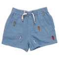 Pink Chicken Boys Calvin Short in Surfboard Embroidery