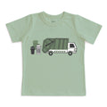 Short Sleeve Tee, Garbage Truck in Meadow Green