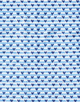 Joy Street Blue Heart Stripe Collection Detail of Print