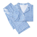 Sailor Hearts Women’s Button Front Long Pajama Set