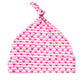 Joy Street Pink Heart Stripe Baby Hat