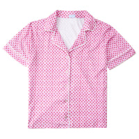 Joy Street Pink Heart Stripe Women's Short Pajama Set