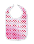 Joy Street Kids Sailor Pink Hearts Baby Bib