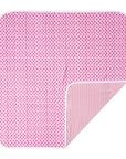 Joy Street Pink Heart Stripe Baby Blanket