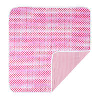 Joy Street Pink Heart Stripe Baby Blanket