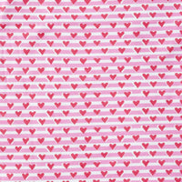 Joy Street Pink Heart Stripe Collection Detail of Print