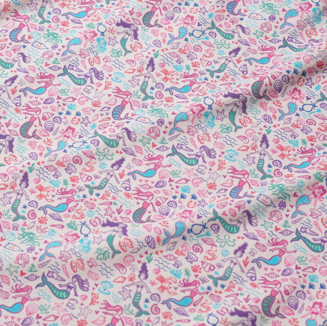 Mermaids Puff Sleeve Kids Camp Set