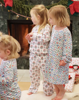 Poinsettia Block Print Long Lounge Play Set