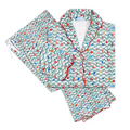 Oh Christmas Tree Women's Button Front Long Pajama Set