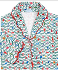 Oh Christmas Tree Women's Button Front Long Pajama Set