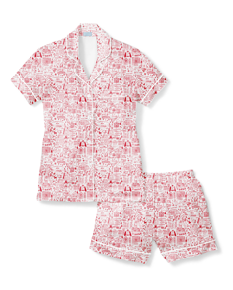 St. Lawrence Women's Button Front Short Pajama Set