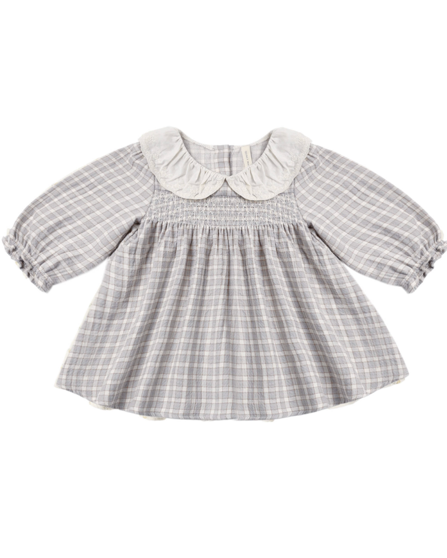 Quincy Mae Callie Dress in Blue Gingham