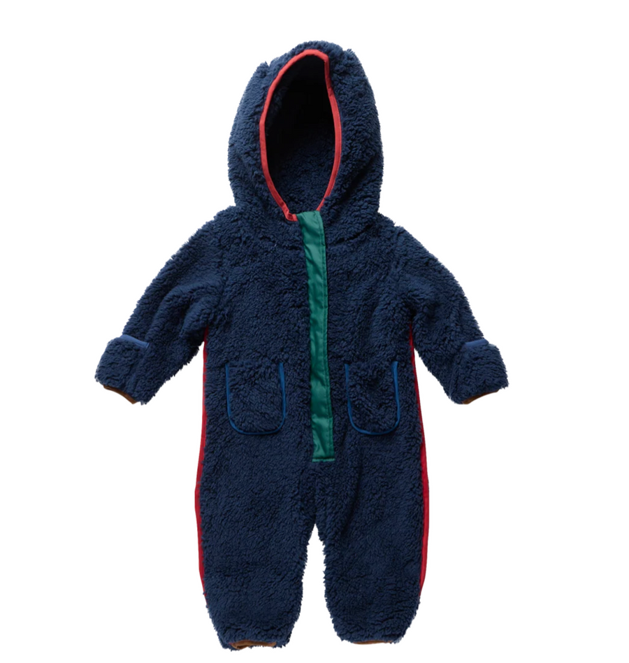 Pink Chicken Baby Boy Pramsuit (Navy)