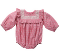 Pink Chicken Baby Girls Quinn Bubble in Small Paisley