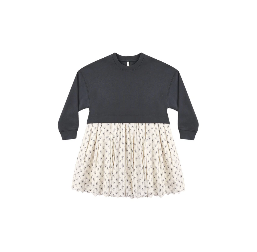 Rylee + Crue Sweatshirt Dress in Vintage Fleur