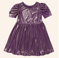 Pink Chicken Girls Lame Laurie Dress (Deep Purple)