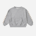 Rylee + Cru Pouch Pocket Crew in Heathered Dusty Blue