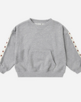 Rylee + Cru Pouch Pocket Crew in Heathered Dusty Blue