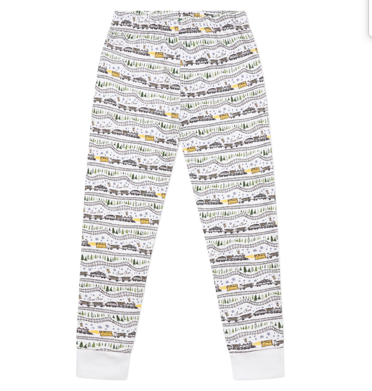 Christmas Trains Two Piece Kids Pajamas