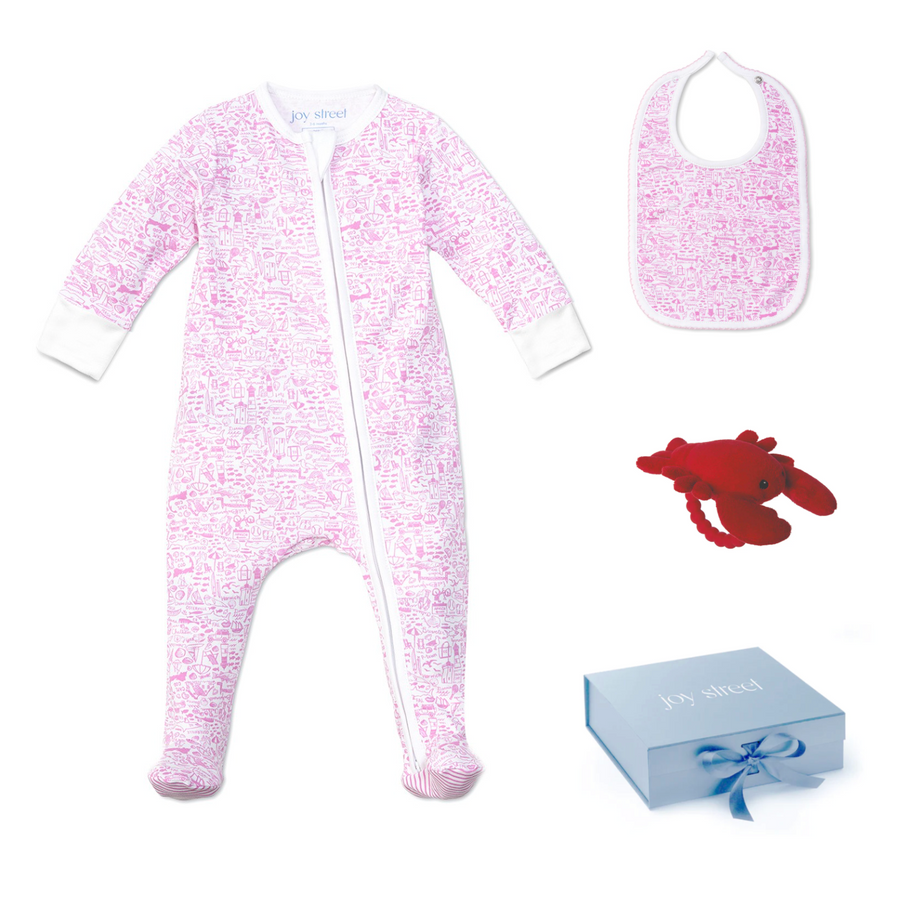 Cape Cod Pink Baby Gift Bundle