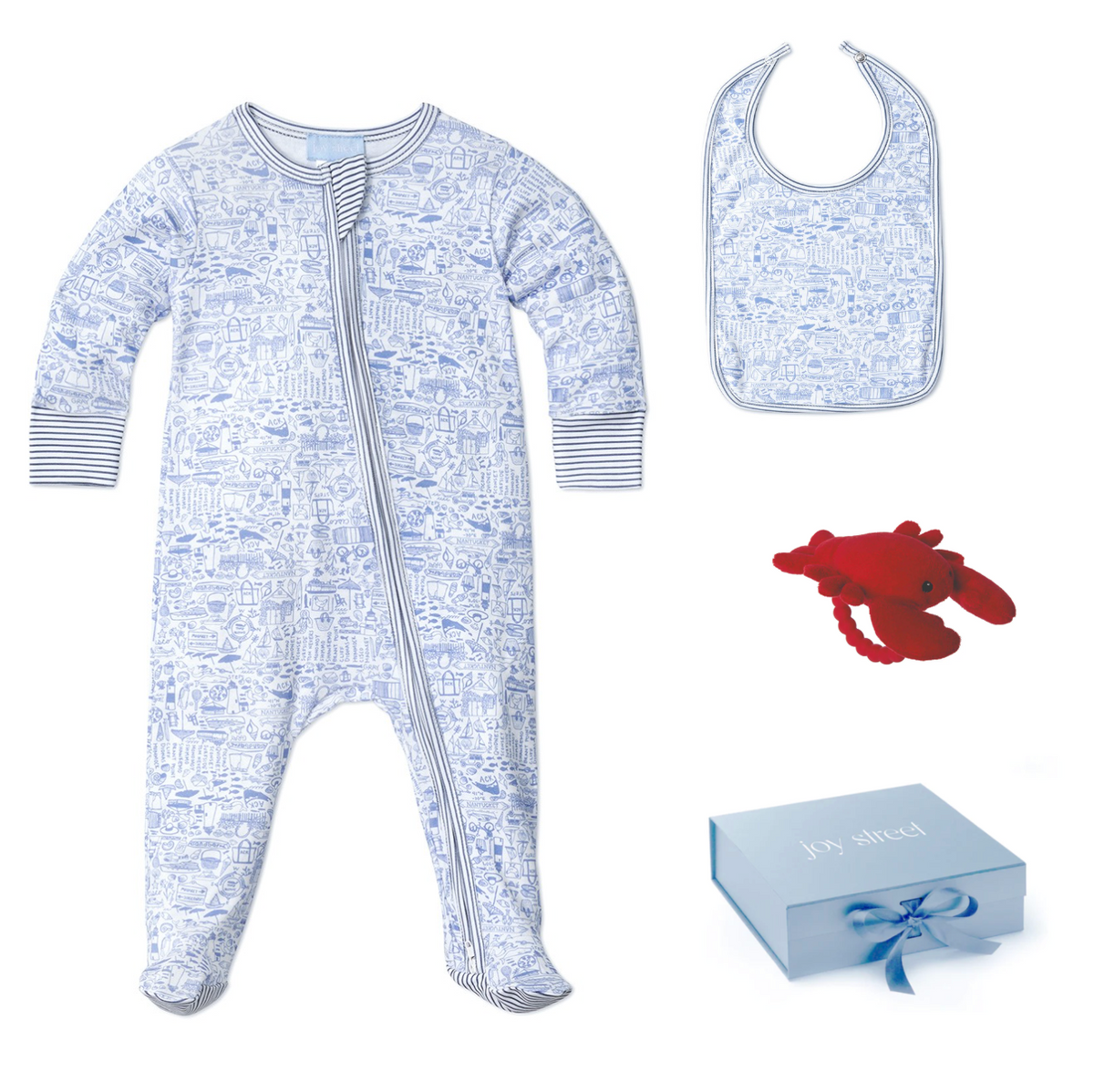 Nantucket Blue Baby Gift Bundle