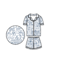 Providence Button Front Short Pajama Set