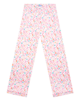Pink Ski Women's Button Front Long Pajama Set