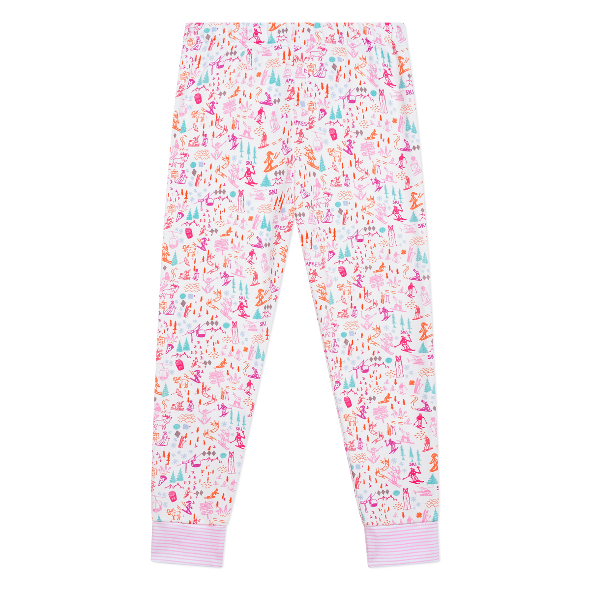 Ski Two Piece Kids Henley Pajamas