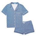 Stars & Stripes Women’s Button Front Short Pajama Set