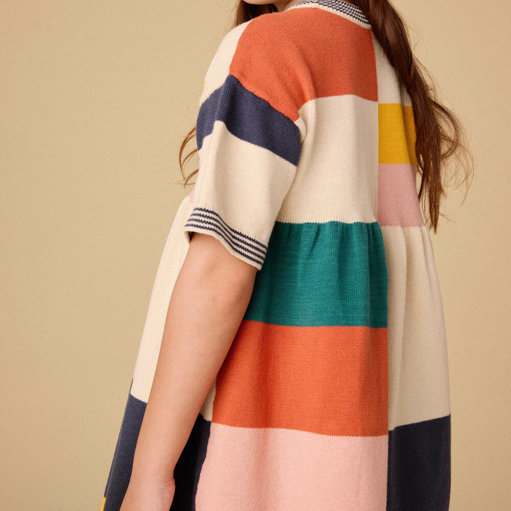 Tea Colorblock Sweater Dress