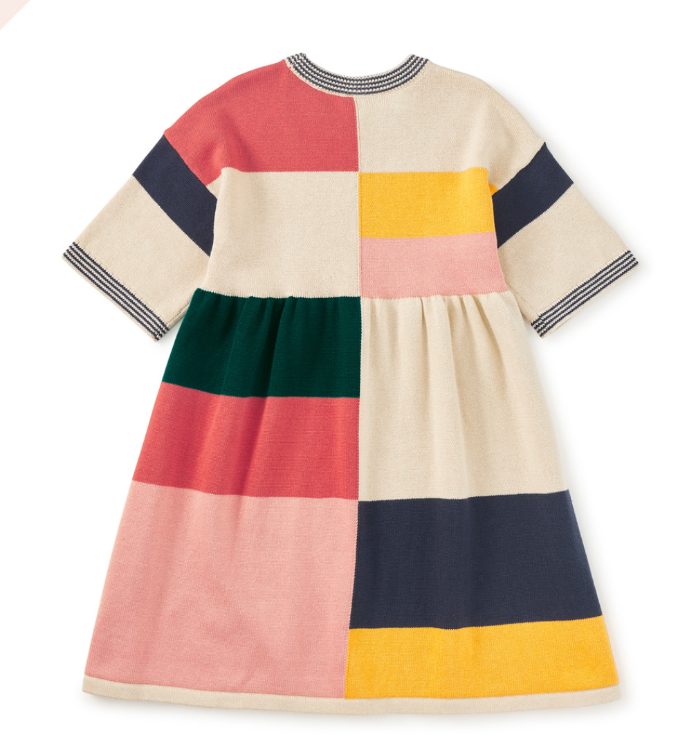 Tea Colorblock Sweater Dress