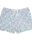 Joy Street Tennis Printed Womens Pajama PJ  Button Down Short Set, Bottom