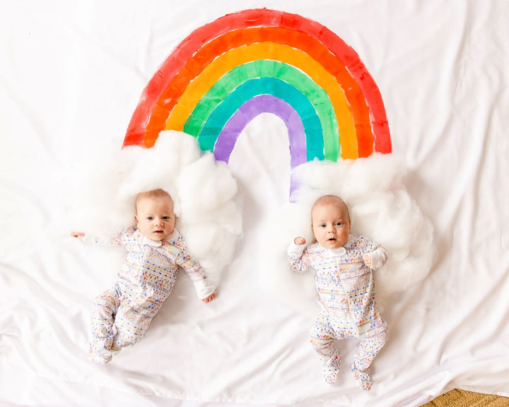 Joy Street Kids Rainbow Pajamas with Your Mom Cares and The Mom Health