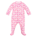 Unicorns Puff Sleeve Zip Baby Onesie