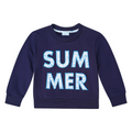 Seaside Summer Kids Crewneck Sweatshirt