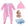 Pink Sailor Hearts Baby Gift Set