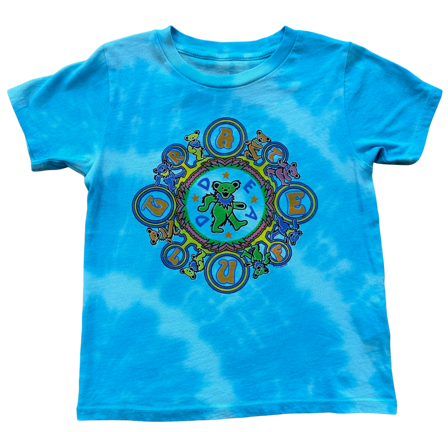 Grateful Dead Kaleidoscope bears tie dye ss tee