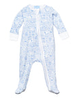 Houston Baby Zip Onesie, Blue