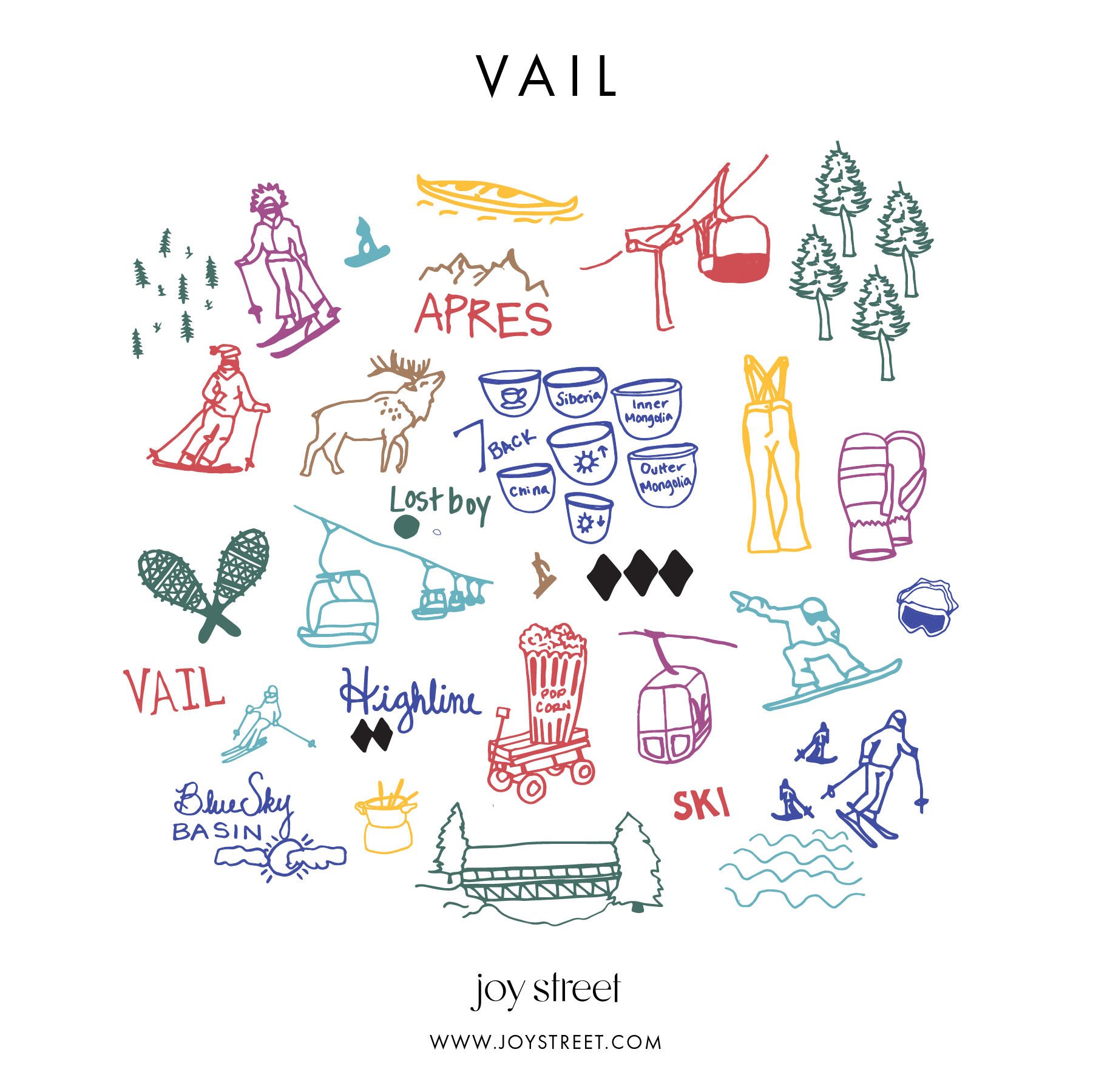 Joy Street Vail Print Card