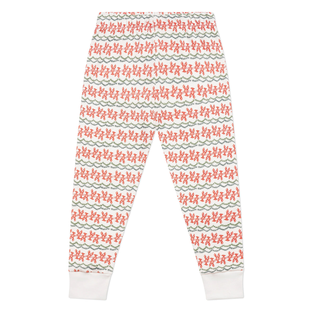 Christmas Lobsters Two Piece Kids Henley Pajamas
