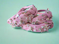 Girls Beaded Headband - Mermaid Pink