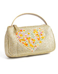 Little Girls Glitter Sparkle Purse with Heart : Vintage Rose