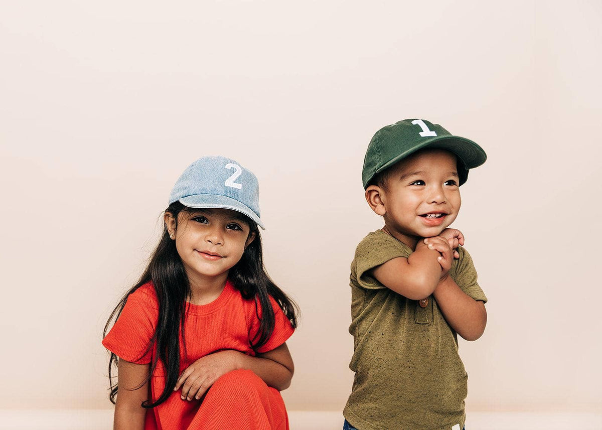 Denim Number Baseball Hat: 1 / Toddler (1Y-4Y)