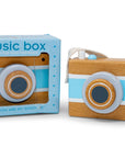 Vintage Camera Music Box - Blue