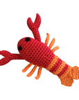 Lobster Hand-Crochet Rattle: 4" Rattle